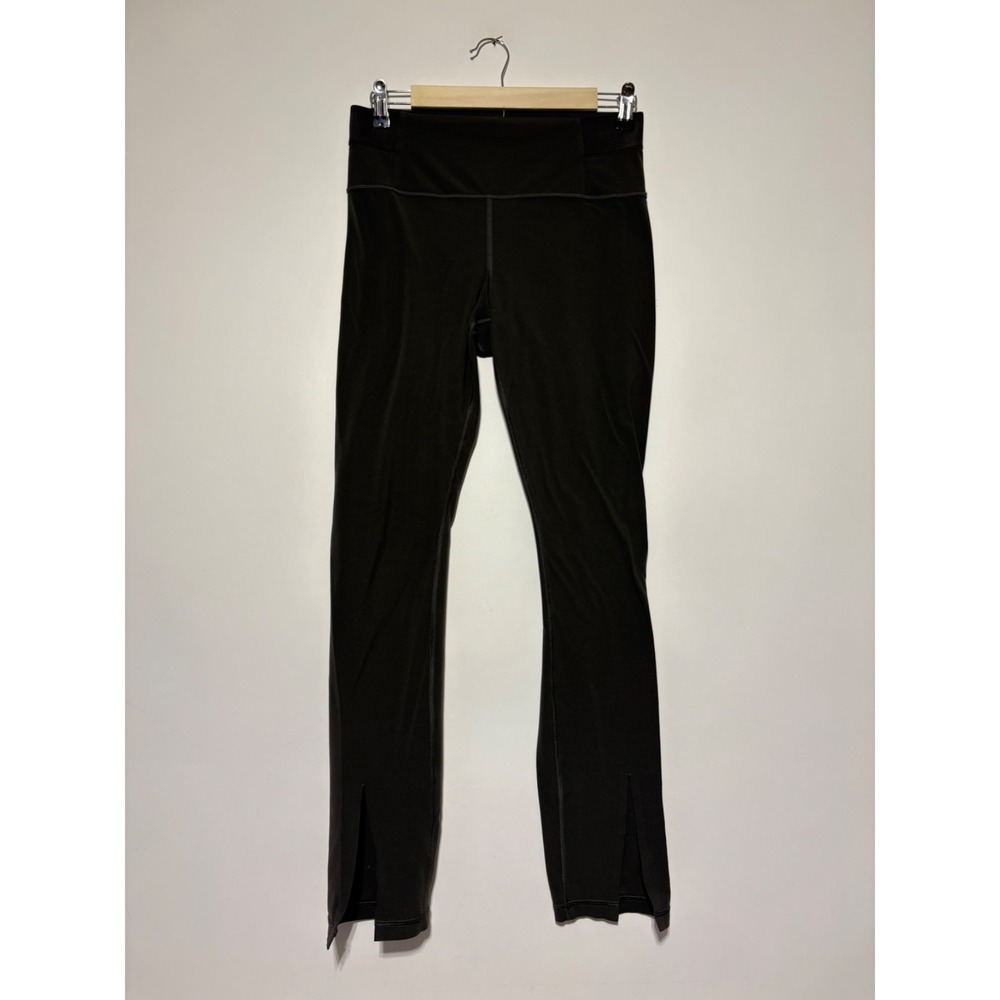 Athleta Women Size M Green Aura Split Pants Leggings 487627